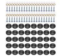 Paquet De 40 Vis En Verre À Vis En Acier Couvre Les Bouchons Fixation Des Attaches Décoratives Fitterie Pour Les Décors Et Projets Maison Décoration La Maison