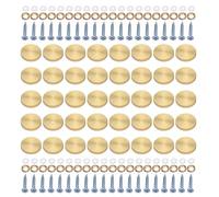 Paquet De 40 Vis En Verre À Vis En Acier Couvre Les Bouchons Fixation Des Attaches Décoratives Fitterie Pour Les Décors Et Projets Maison Décoration La Maison