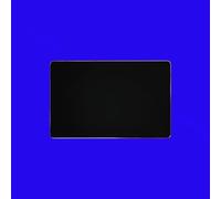 Paquet de 5 Cartes Métalliques NFC - Laiton Noire Mate, Bordes Biseautés Or, Gravure Laser Jaune (Seulement sur la face métallique), Puce 215, Compatible NFC