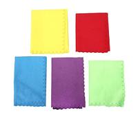 Paquet de 5 chiffons de nettoyage pour piano, chiffons de polissage en peluche en microfibre 10 "x 10" pour guitare violon clarinette trompette saxophone, serviettes douces