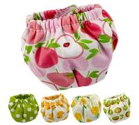 Paquet de 5 Couches pour Animaux de Compagnie, réutilisables, lavables et absorbantes, pour Cochon d'Inde, avec 5 Motifs Mignons pour écureuils et Petits Animaux Compagnie, Taille M