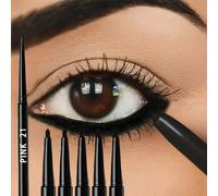 Paquet de 5 crayons Eyeliner noirs imperméables et résistants à la sueur-longue durée, anti-taches pour le maquillage des yeux audacieux, formule EasyGlide pour Perf