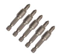 Paquet de 5 embouts magnétiques, conception en acier robuste, surfaces lisses pour une prise confortable, améliorant la résistance couples, ensemble d ' embouts de croisement robustes