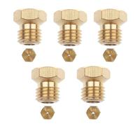Paquet de 5 Gicleur gaz Butane Universels, Injecteur de Gaz Gicleur Bouteille Kit de Conversion, GPL Bouteille Gicleur Brûleur pour Cuisinière à Gaz de Brûleur au Propane 1x0,5, 2x0,7, 1x0,87, 1x1,02