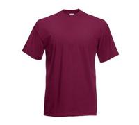 Paquet De 5 Homme Fruit of The Loom Uni Valueweight T-Shirt Col Raz Le Cou Neuf