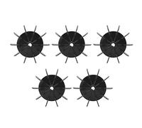 Paquet de 5 pales de ventilateur de connexion à 10 directions de 13 mm, pièce de rechange pour turbine de refroidissement à haute efficacité pour moteur de compresseur d'air,