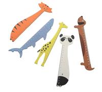Paquet De 5 Règles D'animaux En Acrylique Ensemble Papeterie Pour Adapté Activités Artisanales Des Et Mesures Dessin Précises Règle D'école Légère