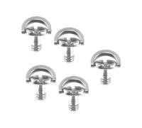 Paquet De 5 Vis De Fixation De Plaque De Desserrage Rapide 1/4 Pouce D-Anneau D Arbre Qr Fixation pour Stabilisateur De Rotule pour Plaque Qr Monopode