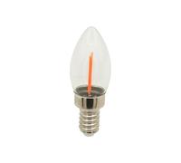 Paquet de 50, ampoule à filament LED C22 C7 DC12V E12/E14 veilleuse | Lampe à sel de couleur décorative(2700K Warm White,E14)