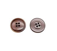 Paquet de 50 boutons ronds en résine 4-trous vintage (10-25mm) - pour manteaux & manteaux en tweed