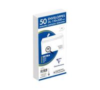 Paquet de 50 Enveloppes Blanches DL-110x220mm - Auto-Adhésives - 90g/m2 - Blanc