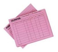 Paquet de 50 fiches techniques roses