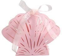 Paquet de 50 Laser Cut Seashell Shape Candy Boxes, Boîtes Cadeau CrŽatif Pour Bridal Shower Anniversaire FÊte de Mariage Faveur