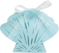 Paquet de 50 Laser Cut Seashell Shape Candy Boxes, Boîtes Cadeau CrŽatif Pour Bridal Shower Anniversaire FÊte de Mariage Faveur