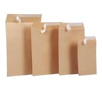 Paquet de 50 pochettes kraft armé 229 x 324 mm 130 g avec bande adhésive