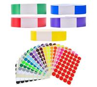 Paquet De 500 Bracelets Et 5 Étiquettes, Bracelets En Papier, Bracelets Étanches, Adaptés Aux Festivals De Musique, Terrains De Jeux, Fêtes