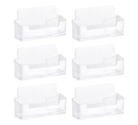 Paquet De 6 Boîtes De Cartes De Visite De Bureau Transparentes, Boîte De Présentation De Cartes De Visite, Boîte De Cartes De Visite, Adaptées Aux Expositions Et Aux Bureaux