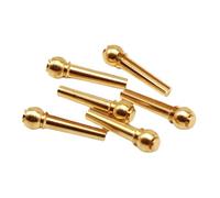 Paquet de 6 broches de pont de guitare en laiton, 6 root dressing | Chevilles à ongles en laiton et cuivre, cône fixe pour guitare acoustique, broches de pont, pièces de rechange,