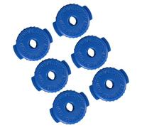 Paquet de 6 cymbales en silicone avec écrou de blocage, Blue | Fixations professionnelles pour cymbales de batterie avec mécanisme de dégagement rapide pour les sur