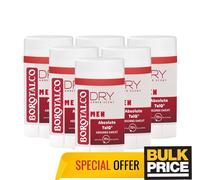 Paquet de 6 déodorants Borotalco Ambre Bâton Sec Absorbe la transpiration 72H...