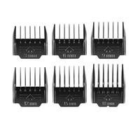 Paquet de 6 guides de fixation, protège-peignes compatibles avec les tondeuses pour chiens oneisall à faible bruit, taille de 3 à 18 mm de longueur de coupe, noir