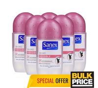 Paquet de 6 protections anti-taches Sanex Dermo Invisible Roll-On PH Balance ...