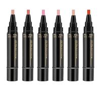 Paquet de 6 stylos pour vernis à ongles à séchage rapide, marqueurs ongles en gel avec couleur de base et couche finition, 6 couleurs