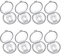 Paquet De 8 Dispositifs Anti-Ronflement,Pince-Nez Anti-Ronflement,Pince-Nez Anti-Ronflement,Pince-Nez Anti-Ronflement,Aide Au Ronflement Pour Femmes Et Hommes (Transparent)