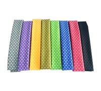 Paquet de 8 enveloppes de poignée canne à pêche, poignée thermorétractable avec texture d'écailles poisson antidérapante, 8 couleurs, 0, 79 pouces diamètre x 3, 28 pieds longueur, enveloppe