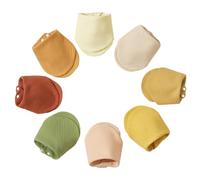 Paquet de 8 Mousseline Bavoirs Bebe Naissance avec Boutons-Pression Réglables Nouveau-Nés Bandana Baver Bavoirs Nourrissons Garçuns Filles Dentition Alimentation Bavoirs