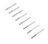 Paquet de 8 Pcs 75 mm 1/4 pouce Shank Magnétique Long Hex Croix Tête Tournevis Embouts Tournevis Bits Kits