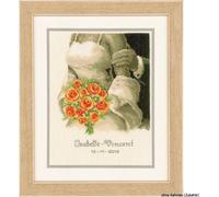 Paquet de broderie Vervaco comptant le motif "bouquet de mariée