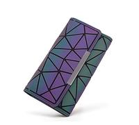 Paquet de carte de sac de téléphone de portefeuille long femelle de portefeuille coloré géométrique irrégulier