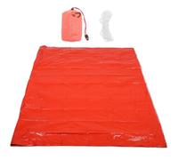 Paquet de Couchage de Bivy D’Urgence, Thermique Camping | Feuille D’aluminium Pe, Pliable et Résistante à Déchirure, Paquet de Rangement Inclus, Usage Extérieur