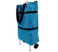 Paquet de Courses Pliable à Roulettes en Toile Oxford Grosse Capacité | Transport Facile, Format Portable, Pliage Compact, Usage Courses au Quotidien
