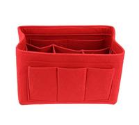 Paquet de Maquillage Pliable en Feutre Multifonction Taille S Rouge | Organisation Rationnelle, Léger et Pratique, pour Cosmétiques et Bavoirs, Côté Siège Auto ou Table