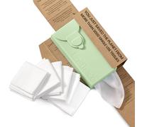 LastTissue Paquet de Mouchoirs en Tissu Bio de (Green, 1 Count (Pack of 6))