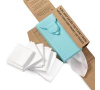 LastTissue Paquet de Mouchoirs en Tissu Bio de (Turquoise, 1 Count (Pack of 6))