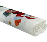 Paquet de papier de soie froissé 50x200 motif de Noël 10 rouleaux