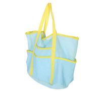 Paquet de Plage en Maille Portable avec Poignées Robustes pour Voyage | Polyester Léger, Drainage Rapide du Sable, pour Jouets de Plage et Maillots, Vestiaire