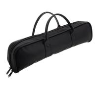 Paquet de Rangement pour Flûte Ronde, Cuir Synthétique Noir, 16 Trous | Doublure Intérieure Douce, Transport Facile, Usage en Cours de Musique et Voyage, Style Moderne Élégant
