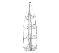 Paquet de Rangement Suspendu pour Balles en Filet Noir, Montage Mural | Nylon et Maille, Organisation Verticale, Installation Rapide, pour Vestiaire ou Maison, Design Moderne