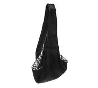 Paquet de Transport Coton Bandoulière pour Petits Chiens et Chats Noir | Grosse Capacité, Ouvertures Réglables, Deux Paires de Boutons