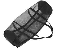 Paquet de Transport en Maille pour Ballons de Basket, Grosse Capacité, PVC | Filet Respirant, Portage Facile, pour Football et Basket-ball, Usage Sportif, Noir