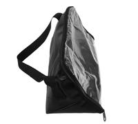 Paquet de Transport pour Balance au Sol, Pochette Transparente Zippée | Poignée Épaisse, Fenêtre Visible, Ouverture Basse pour Charge sans Retrait, Pliable, Noir