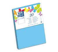 Paquet d'enveloppes Oxford 114x162 x20 auto adhesive bleu-turquoise