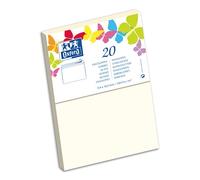 Paquet d'enveloppes Oxford 114x162 x20 beige auto adhesive beige
