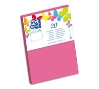 Paquet d'enveloppes Oxford 114x162 x20 rose auto adhesive rose