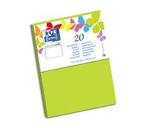 Paquet d'enveloppes Oxford 114x162 x20 vert anis adhesives verts anis