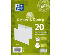 Paquet d'enveloppes Oxford 162x229 x20 auto adhesive recycle